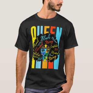 Camiseta Orgulloso Sistas Negros Reina Melanin Afro Amer Af