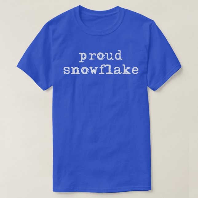 Camiseta Orgulloso Snowflake (Diseño del anverso)