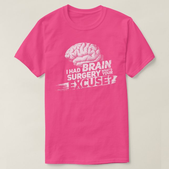 Camiseta Orgulloso sobreviviente de cirugía cerebral (Diseño del anverso)