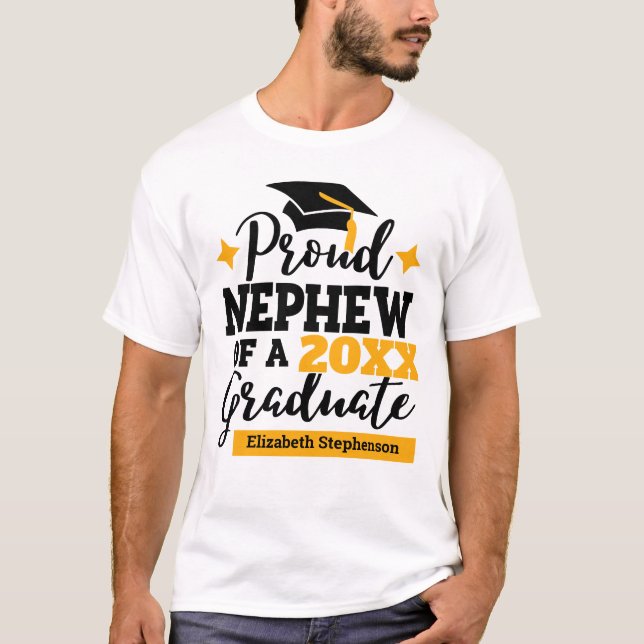 Camiseta Orgulloso sobrino 2022 de graduado tassel de oro n (Anverso)