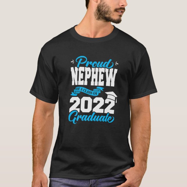 Camiseta Orgulloso Sobrino De Una Clase De 2022 Graduado Se (Anverso)