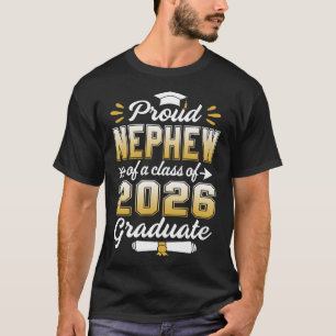 Camiseta Orgulloso Sobrino De Una Clase De 2026 Graduado De