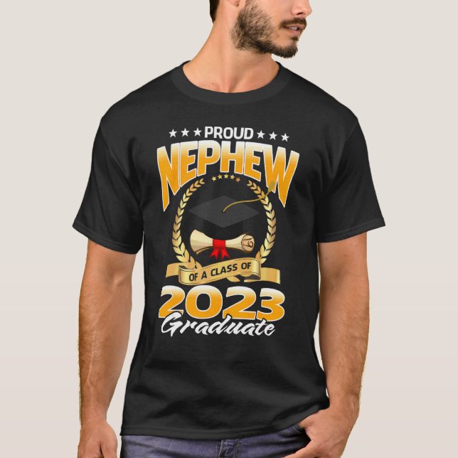 Camiseta Orgulloso Sobrino De Una Clase De Graduación De 20 (Anverso)