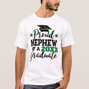 Camiseta Orgulloso sobrino graduado 2022 tassel verde negro