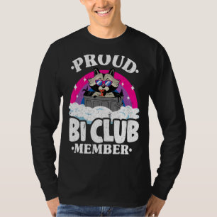 Camiseta Orgulloso socio de Bi Club Raccoon Bisexual Bander