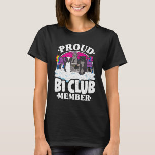 Camiseta Orgulloso socio del Club Bi Opossum Raccoon Bisexu