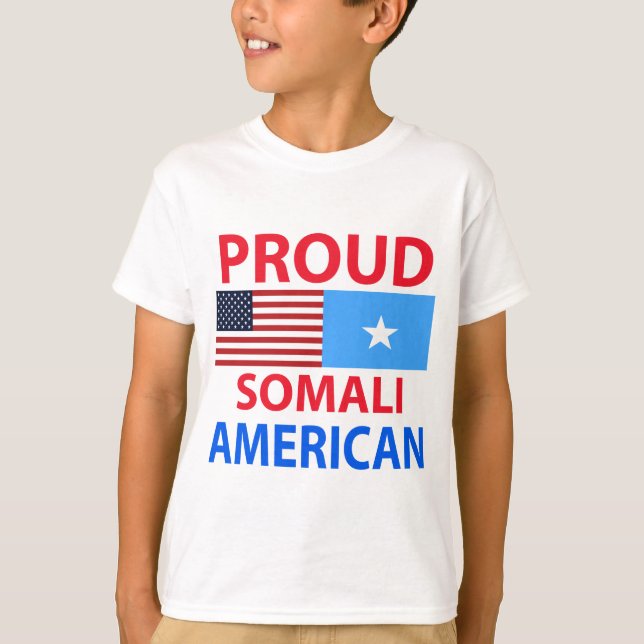 Camiseta Orgulloso somalí americano (Anverso)