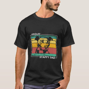 Camiseta Orgulloso Staffy Dad Stafford Terrier Dog Vintage