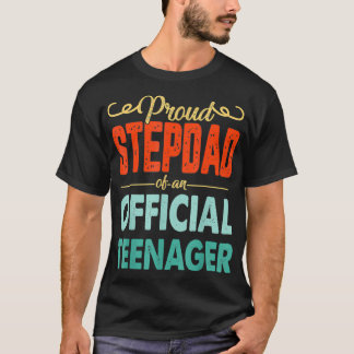 Camiseta Orgulloso Stepdad Adolescente Oficial 13 cumpleaño