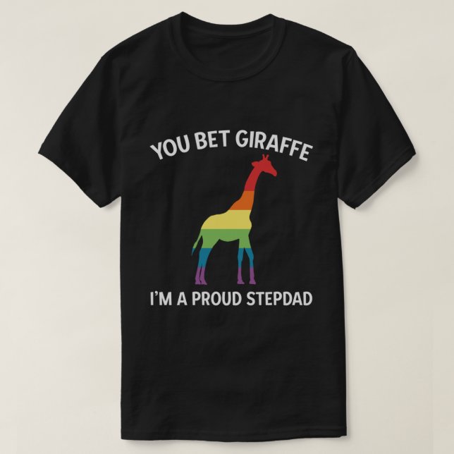 Camiseta Orgulloso Stepdad Gay Pride Stepfather Tee Pullov (Diseño del anverso)