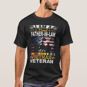 Camiseta Orgulloso Suegro De Una Veterana De Vietnam Bander