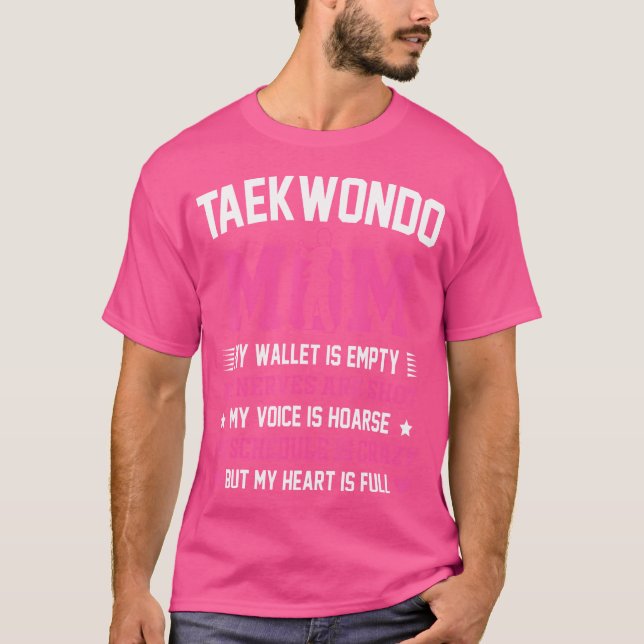 Camiseta Orgulloso Taekwondo Mamá Entrenadora Artes Marcial (Anverso)