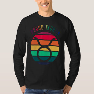 Camiseta Orgulloso Tauro Símbolo Lgbtq Astrología Zodiac Ró