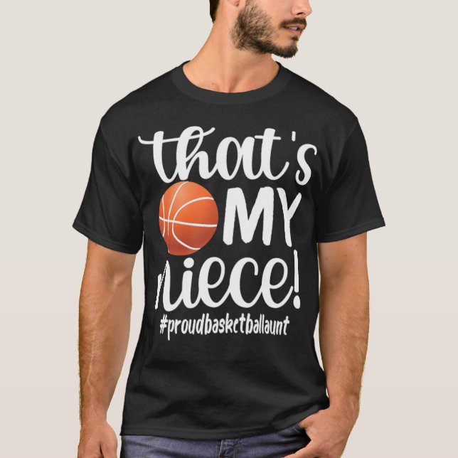Camiseta Orgulloso Tía de Baloncesto Regalos Tía De Balonce (Anverso)