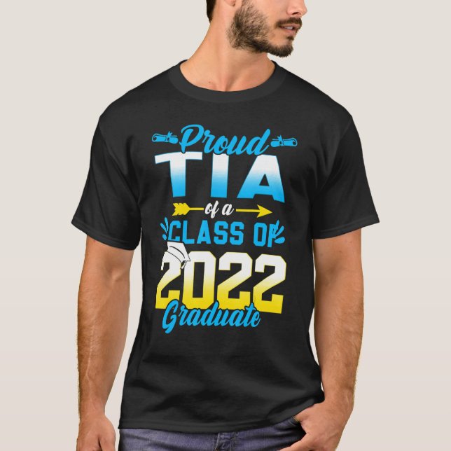 Camiseta Orgulloso Tia De Una Clase De 2022 Graduado Superi (Anverso)