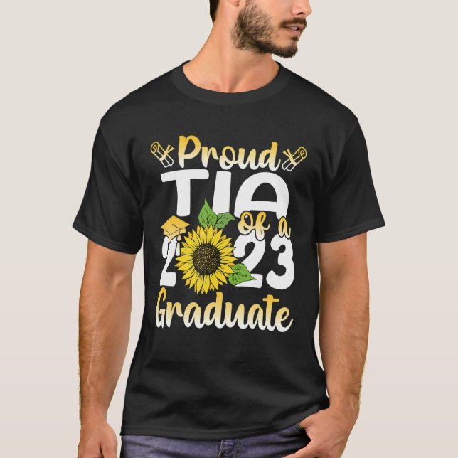 Camiseta Orgulloso Tia De Una Clase De 2023 Graduado Superi (Anverso)
