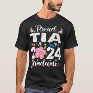 Camiseta Orgulloso Tia De Una Clase De 2024 Graduado Superi