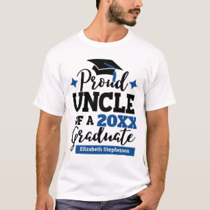 Camiseta Orgulloso tío 2022 de graduado tassel azul negro n