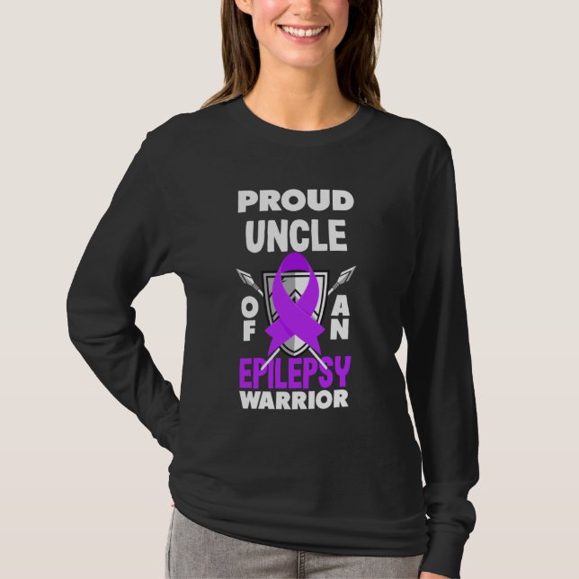 Camiseta Orgulloso Tío De Epilepsia De Epilepsia (Anverso)