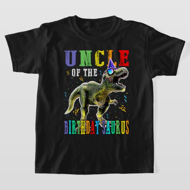 Camiseta Orgulloso TÍO De La Dinosauria Del Cumpleaños Saur (Distribución)