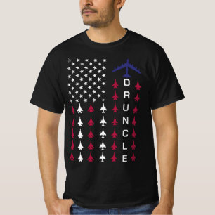 Camiseta Orgulloso tío de la Fuerza Aérea Guay Drunkle Gtío