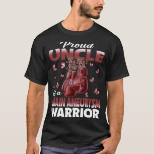 Camiseta Orgulloso Tío De Un Bravo Aneurysmo Conciencia De 
