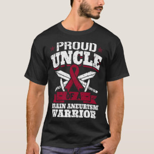 Camiseta Orgulloso Tío De Un Bravo Aneurysmo Conciencia De 