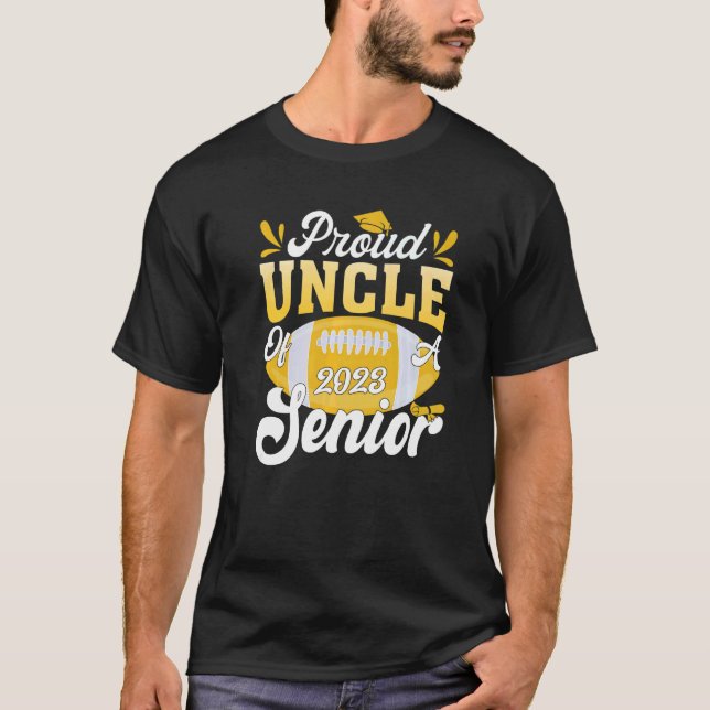 Camiseta Orgulloso tío de un graduado de fútbol en 2023 C (Anverso)
