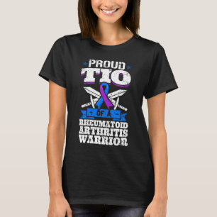 Camiseta Orgulloso Tío De Un Guerrero De La Artritis Reumat