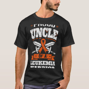 Camiseta Orgulloso Tío De Un Guerrero De La Leucemia, Tio A