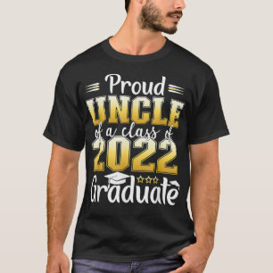 Camiseta Orgulloso tío de una clase de 2022 Graduado Senior