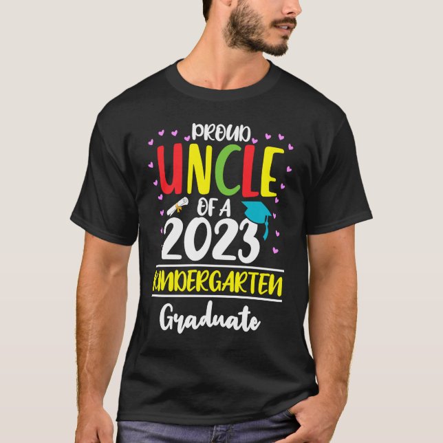 Camiseta Orgulloso tío de una clase de preescolar de 2023 (Anverso)