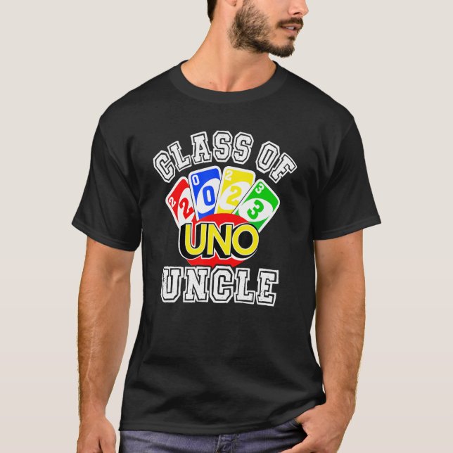 Camiseta Orgulloso Tío De Una Clase Uno Superior 2023 Gradu (Anverso)