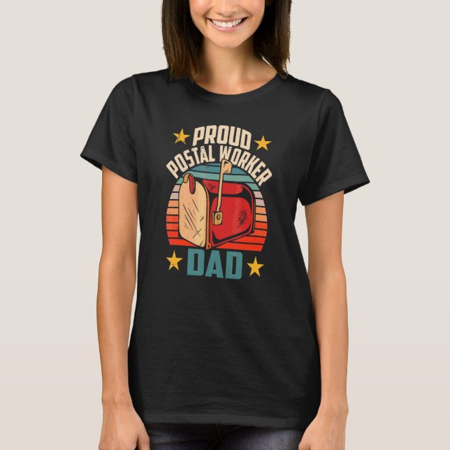 Camiseta Orgulloso trabajador postal papá Postman Mailman C (Anverso)