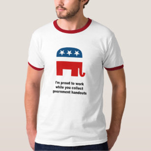 Camiseta Orgulloso trabajar mientras que usted recoge los