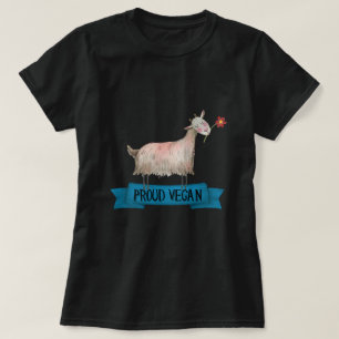 Camiseta Orgulloso Vegan Cute Goat con arte de Ilustracion 