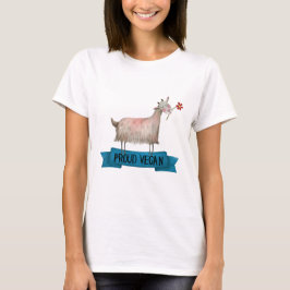 Camiseta Orgulloso Vegan Cute Goat con arte de Ilustracion