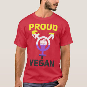 Camiseta Orgulloso Vegan Queer Trans Gay Lesbianas Veganis