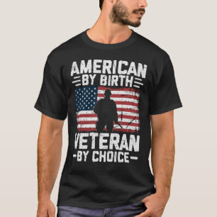 Camiseta Orgulloso Veterano Americano De Nacimiento Servici