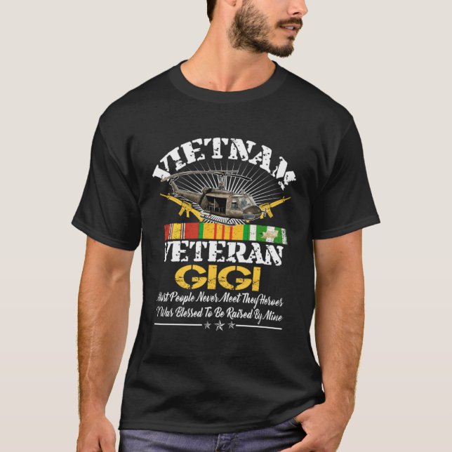 Camiseta Orgulloso veterano Vietnam Veterano Gig (Anverso)