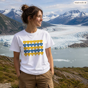 Camiseta Orgulloso viajero de Alaska Corazones Amante