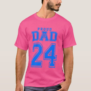 Camiseta Orgulloso Voleibol Papá Número 24 B