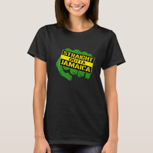 Camiseta Orgulloso y fuerte golpe jamaiquino en los colores