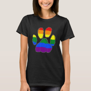 Camiseta Orgullosos aliados LGBT enfurecen al gato Rainbow 