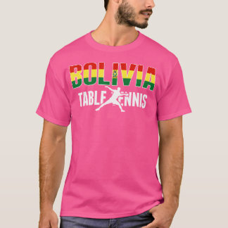 Camiseta Orgullosos amantes del tenis de mesa de Bolivia Je