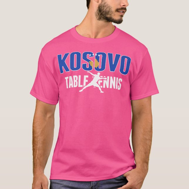 Camiseta Orgullosos amantes del tenis de mesa de Kosovo Jer (Anverso)