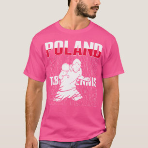 Camiseta Orgullosos amantes del tenis de mesa de Polonia