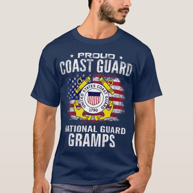 Camiseta Orgullosos Ataques De La Guardia Costera Con (Anverso)
