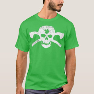 Camiseta Orgullosos clubes irlandeses de cráneo cruzan Shi