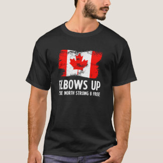 Camiseta Orgullosos codos canadienses hacia arriba Verdader